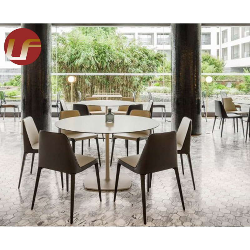 طاولات مطعم فندق فاخر وكشك جلوس طاولة طعام خشبية حديثة وكراسي مجموعة أثاث مطعم